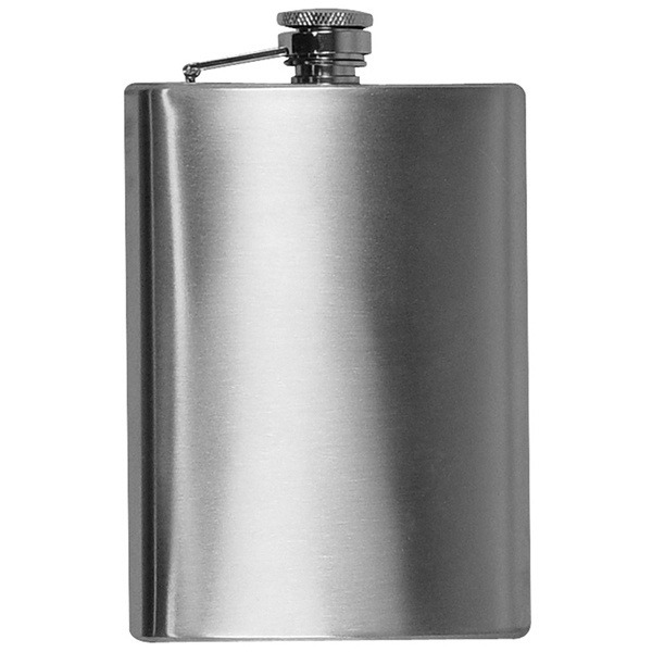 Logo trade promotional item photo of: Stainless steel hip flask KANSAS CITY 237 ml