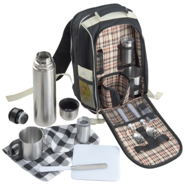 Logo trade promotional merchandise photo of: Luxurious picnic backpack with cool bag GEORGIA