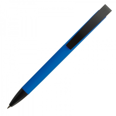 Logo trade promotional gifts image of: Metal ballpen soft touch BRESCIA