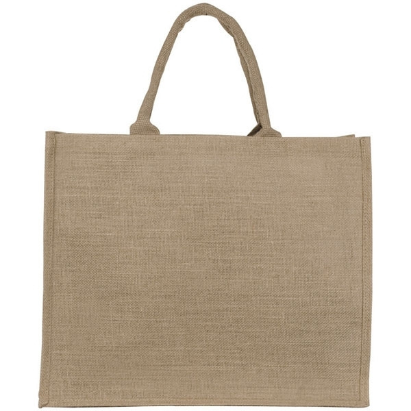 Logo trade business gift photo of: Jute bag, big HANNOVER