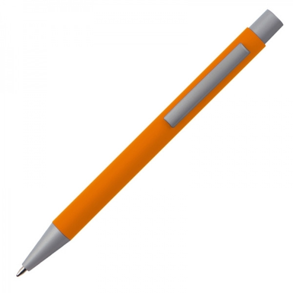 Logo trade promotional items picture of: Metal ballpen soft touch ABU DHABI