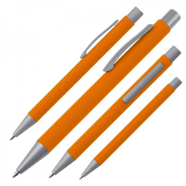 Logotrade promotional product image of: Metal ballpen soft touch ABU DHABI