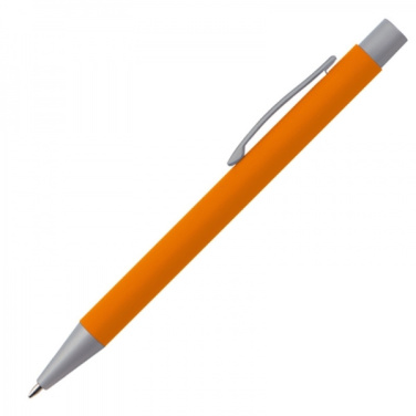 Logotrade promotional product picture of: Metal ballpen soft touch ABU DHABI