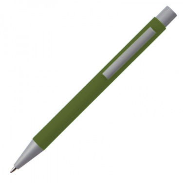 Logo trade promotional product photo of: Metal ballpen soft touch ABU DHABI