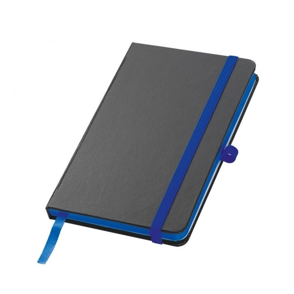 Logo trade promotional merchandise photo of: Notebook A6 ROSTOCK