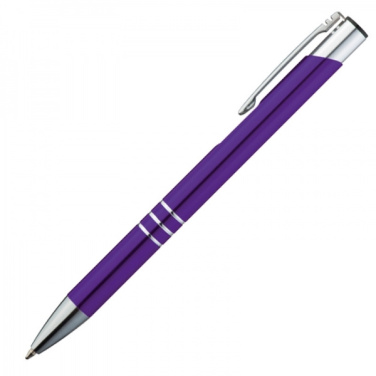 Logo trade promotional gift photo of: Metal ballpen ASCOT