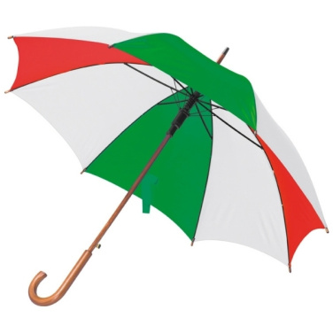 Logo trade promotional product photo of: Wooden automatic umbrella NANCY