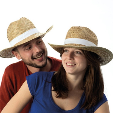 Logo trade business gifts image of: Straw hat SUMMERSIDE