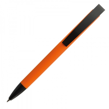 Logotrade business gift image of: Metal ballpen soft touch BRESCIA