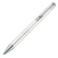 Metal ballpen ASCOT, white