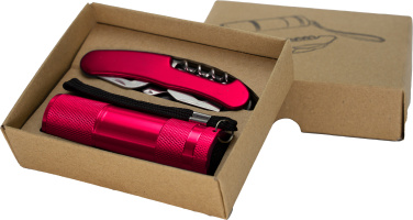 Logotrade corporate gift picture of: Set torch and pocket knife DOVER