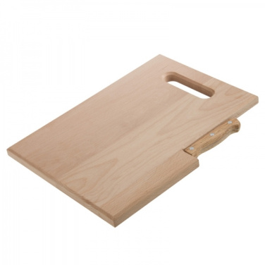 Logo trade advertising products picture of: Wooden board with knife LIZZANO