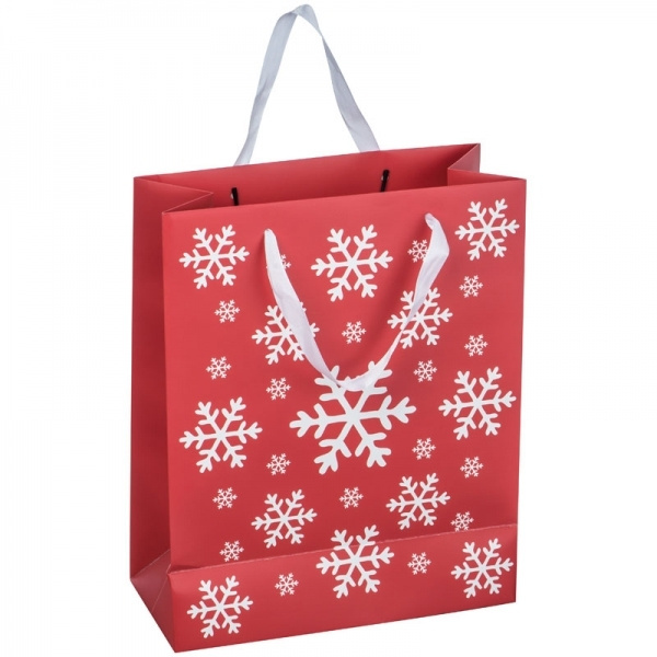 Logo trade promotional merchandise photo of: Big Christmas paper bag ROMBAS