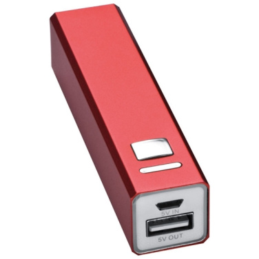 Logotrade advertising product image of: Metal power bank PORT HOPE 2200mAh