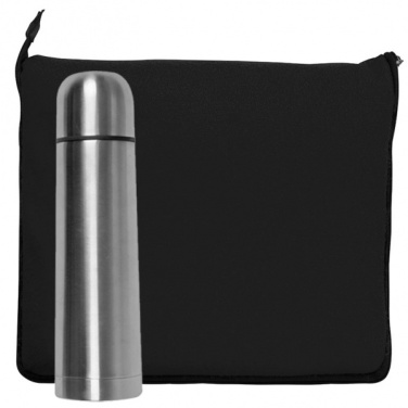 Logo trade promotional gifts image of: Set fleece blanket and thermal flask LIVERPOOL