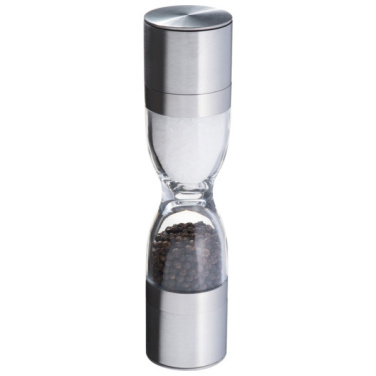 Logo trade corporate gifts image of: Salt and pepper mill 2-in-1 ROME