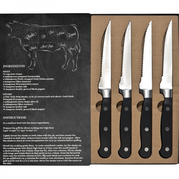 Logotrade promotional products photo of: Steak knife set LONDON