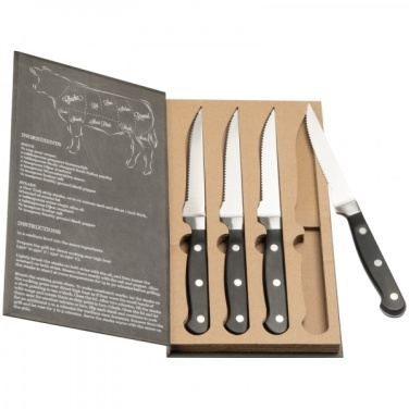 Logo trade advertising products image of: Steak knife set LONDON