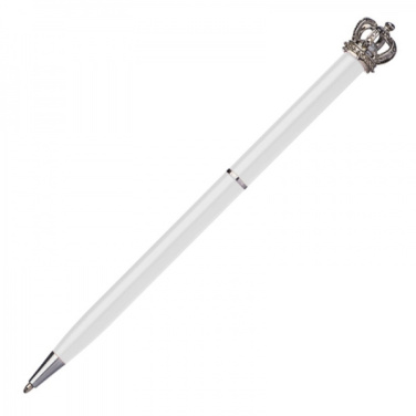 Logo trade promotional merchandise image of: Metal ballpen KINGS PARK