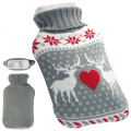 Christmas hot water bottle KALIBO, grey