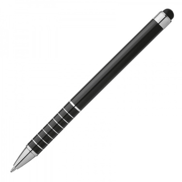 Logo trade promotional merchandise picture of: Metal ballpen with touch pen LUEBO