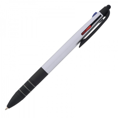 Logo trade promotional giveaway photo of: Plastic ballpen 3in1 BOGOTA