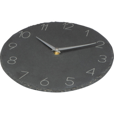 Logotrade business gifts photo of: Slate wall clock GRAZ