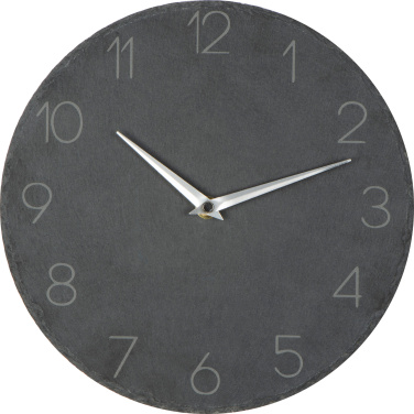 Logotrade promotional giveaway image of: Slate wall clock GRAZ