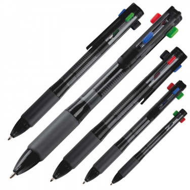 Logo trade advertising product photo of: Plastic ballpen 4in1 NEAPEL