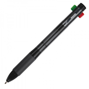 Logo trade corporate gifts image of: Plastic ballpen 4in1 NEAPEL