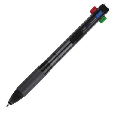 Logotrade business gift image of: Plastic ballpen 4in1 NEAPEL