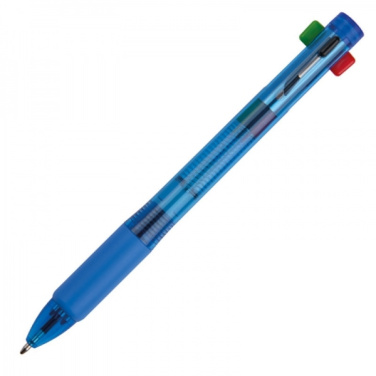 Logo trade promotional gifts image of: Plastic ballpen 4in1 NEAPEL