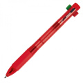 Plastic ballpen 4in1 NEAPEL, red