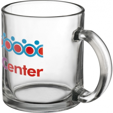 Logo trade promotional merchandise image of: Glass mug LIMERICK 300 ml