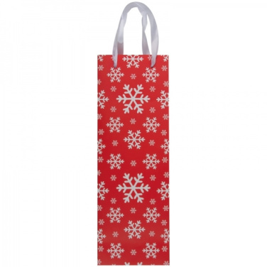 Logo trade promotional merchandise picture of: Wine bag in Christmas design LAPLAND