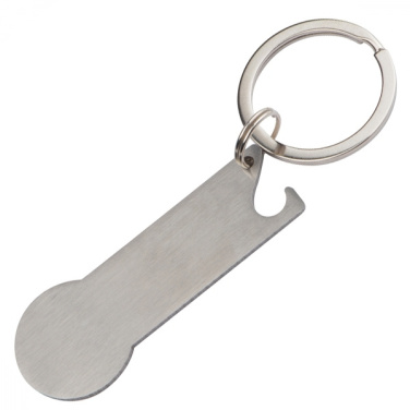 Logo trade promotional item photo of: Keyring with shopping cart chip STICKIT