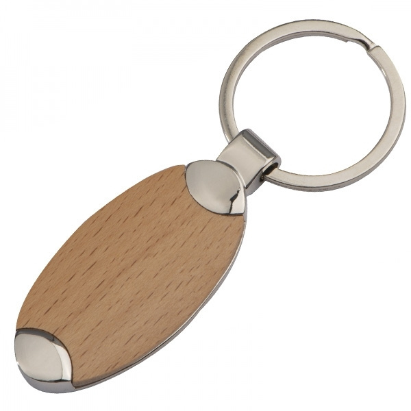 Logo trade corporate gifts image of: Wooden keyring BALTRUM