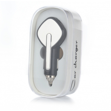 Logo trade promotional merchandise picture of: Dual USB Car Charger