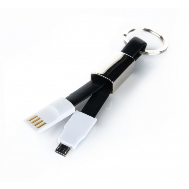 Logo trade promotional products picture of: Data transfer cable and keyring