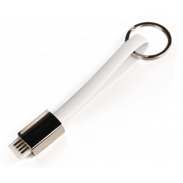 Logotrade promotional giveaway image of: Data transfer cable and keyring