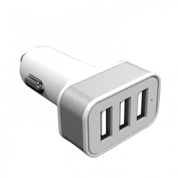 Logotrade promotional product picture of: Car Charger with 3 USB ports