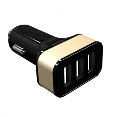 Logo trade advertising product photo of: Car Charger with 3 USB ports