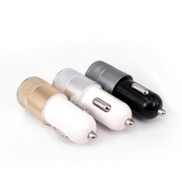 Logo trade promotional products picture of: Metal car charger