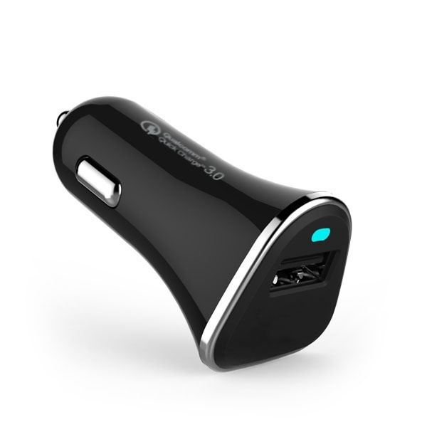 Logo trade promotional merchandise image of: Car charger (Qualcomm Quick Charge 3.0)