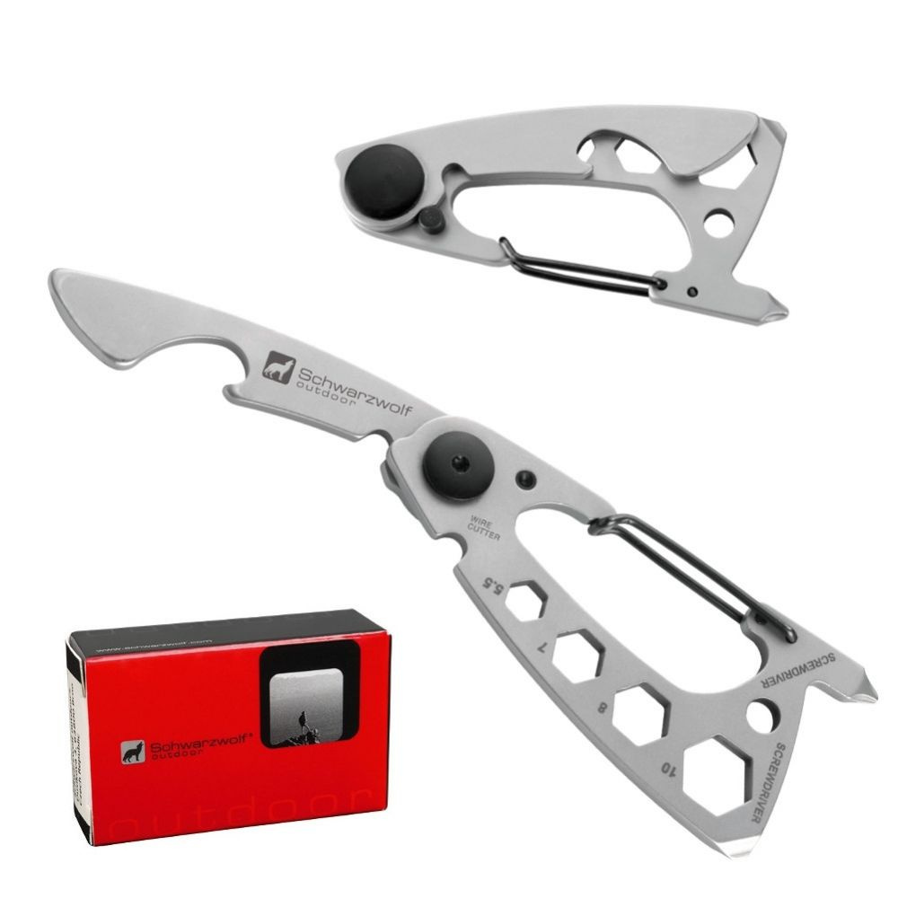 Logotrade business gift image of: Multifunctional tool BURUNDI Schwarzwolf