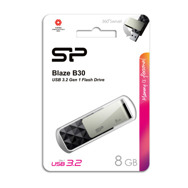 Logo trade promotional product photo of: Pendrive Silicon Power Blaze B30 3.1