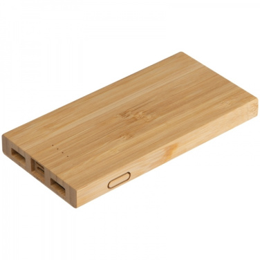 Logo trade promotional products image of: Bamboo power bank KATOWICE