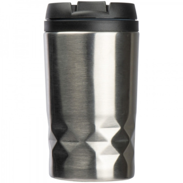 Logotrade corporate gift image of: Stainless steel mug with lid ROMA 250 ml