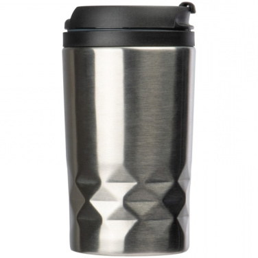 Logo trade advertising products picture of: Stainless steel mug with lid ROMA 250 ml