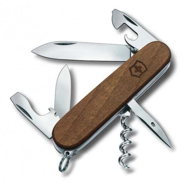 Logo trade promotional products picture of: Pocket Knife Spartan Wood Victorinox